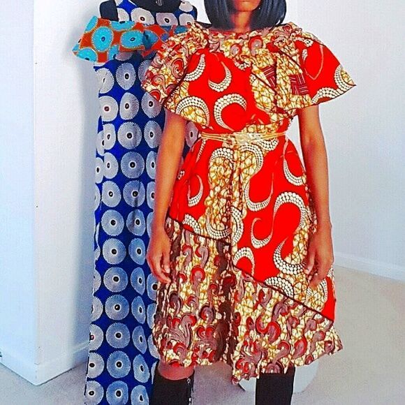 Woman King African print dress - Picture 1 of 5